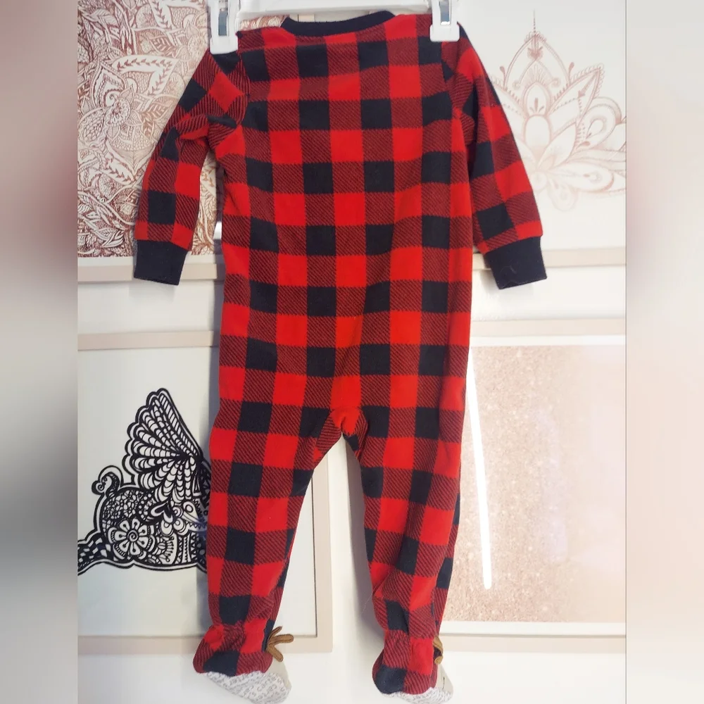 4 Carter's Christmas sleepers,  12 months